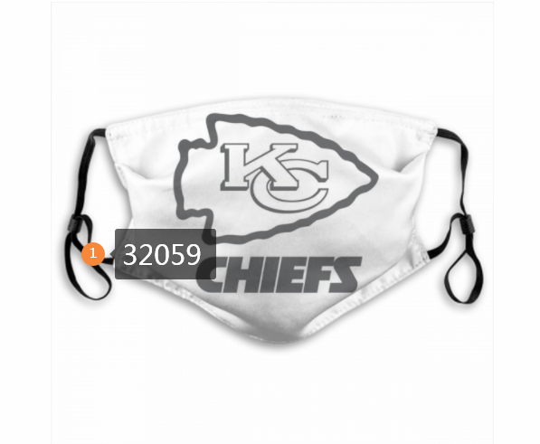 NFL 2020 Kansas City Chiefs 111 Dust mask with filter
